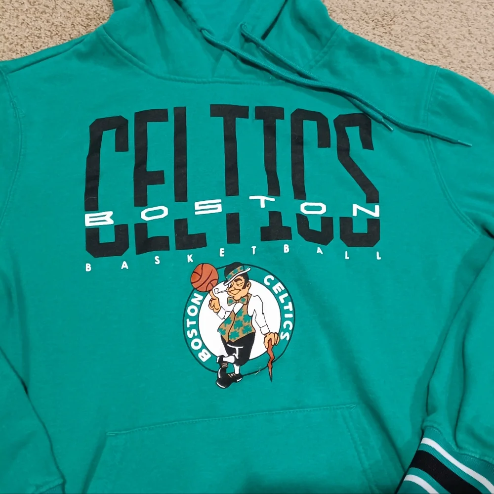 Boston Celtics Green Hoodie Mens Size S - Picture 2 of 8